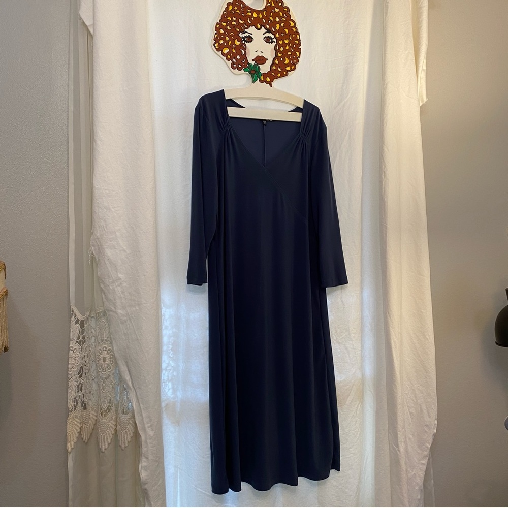 C&C Studio Blue Dress Stretch Career Weekend Size Medium